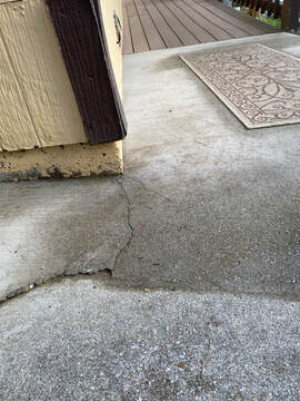 Crack in concrete